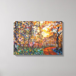 Foret en automne canvastryck