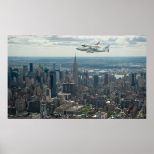Företag flyger över New York City Poster