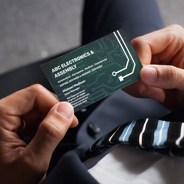 Företag för elektroniksammansättning visitkort (Skapare uppladdad)