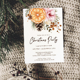 Företag Jul-Party, botaniskt Inbjudningar