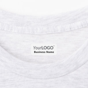 Företag Logotyp Business Namn Branding White Cloth Klistermärke