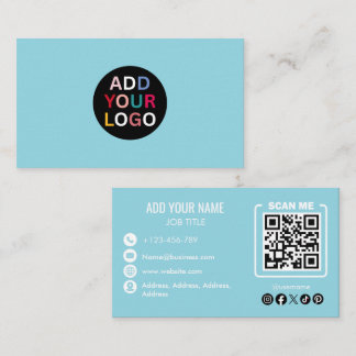 Företag Minimalist Visitenkort | Anpassad Logotyp Visitkort