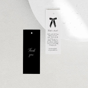 Företag Minimalistisk Tack Kläder Hängande Märke Litet Visitkort