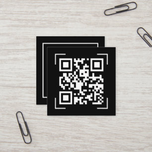 Företag Minimering av sökning med QR-kod Fyrkantigt Visitkort