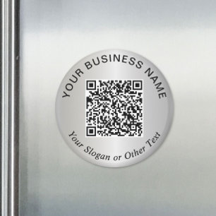 Företag QR-kod Silver Kampanj Magnet