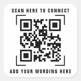 Företag | QR-kod Skanna dekaler Fyrkantigt Klistermärke