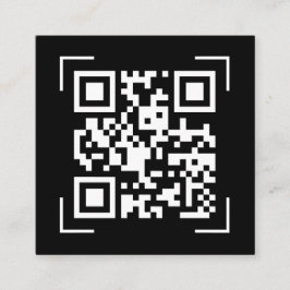Företag | QR-kod Skanna Minimalistisk Fyrkantigt Visitkort