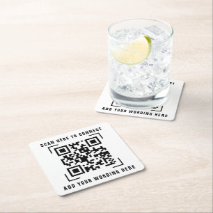 Företag QR-kodskanning Underlägg Papper Kvadrat