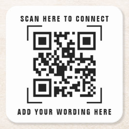 Företag | QR-kodskanning Underlägg Papper Kvadrat