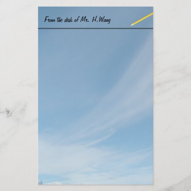 Företag, skola, kontor stationärt brevpapper (Framsida)