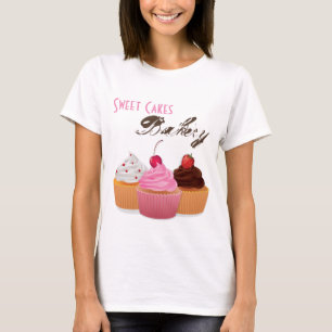 Företag T-Shirt Kopp Cakes Bakery Sweet Trets