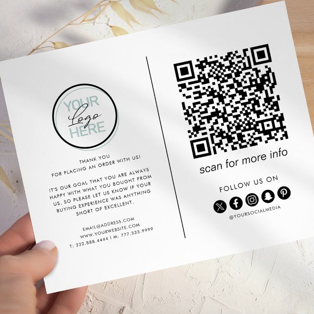 Företag Tacksamhets QR-kod Flygblad (Skapare uppladdad)