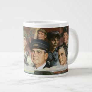 Företag yrken, Vintage Patriotisk Patriotism Jumbo Mugg