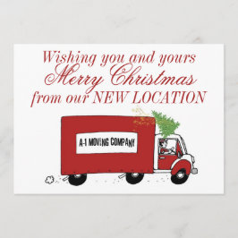 Företaget jul ny adress Vi har flyttat Julkort