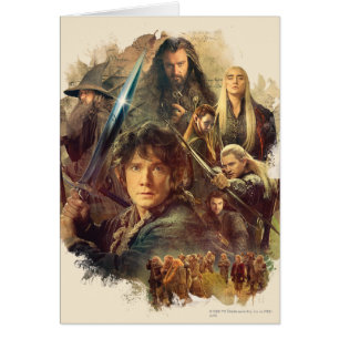 Företaget och Elves of Mirkwood Hälsningskort