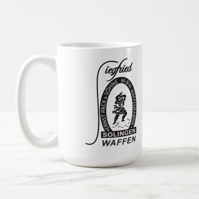 Företaget Siegfried Waffen Ernst Pack & Sohne Kaffemugg (Vänster)