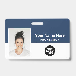 Företagets anställd, namn, logotyp, foto-ID