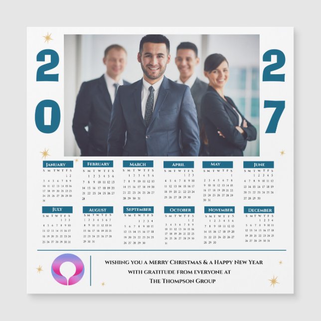 Företagets fotokalender affärskalender företagslog (Framsida)