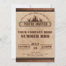 Företagets grillfest-inbjudan, Sommargrill, Potluc