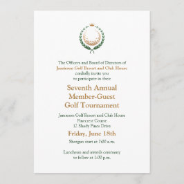Företagets inbjudan till Golf-turnering