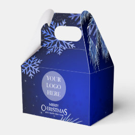 Företagets julfest Blå logotyp Personlig Presentaskar