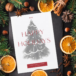 Företagets julgran julkort