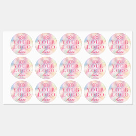 Företagets kampanjetikett | Din Logotyp här Färg Klistermärke