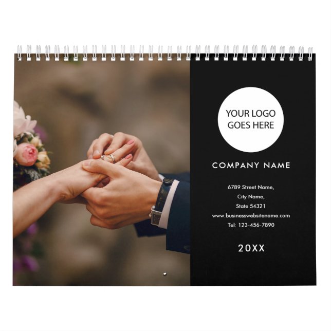 Företagets logotyp 2023 Anpassad fotokalender Kalender (Omslag)