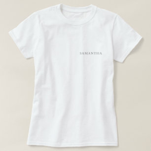 Företagets logotyp Anställdas namn Märkt T Shirt