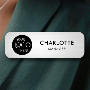 Företagets Logotyp Branded Professionell Employee Namnbricka