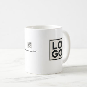 Företagets logotyp Branding Anpassad Kaffemugg
