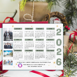 Företagets Logotyp för 2026 Calendar Business Comp Helg Vykort