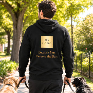 Företagets logotyp för hundpromenadpersonalens arb t shirt