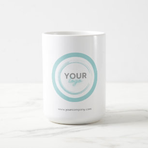 Företagets logotyp företagsminimal märkning kaffemugg