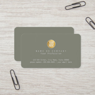Företagets logotyp Företagsnamn Elegant Visitkort