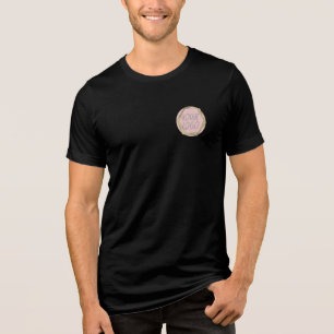 Företagets logotyp fram och bak företagskläder t shirt