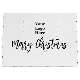 Företagets logotyp God Jul Skrift Svart & Vit