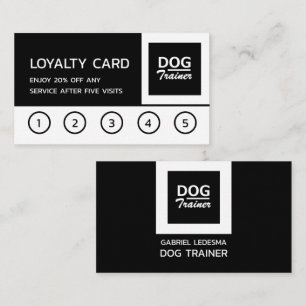 Företagets Logotyp, Hund Trainer Business Loyalty Lojalitetskort