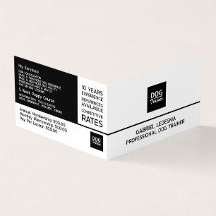Företagets Logotyp, Hund Trainer-information Visitkort