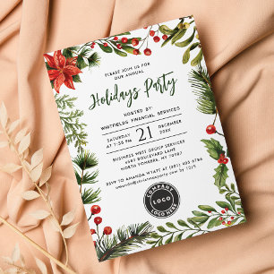 Företagets logotyp Julfirande Party Inbjudningar