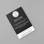 Företagets Logotyp l Clean Black & White Reklam Flygblad<br><div class="desc">Den här flygaren är designad för att vara enkel,  men ändå effektiv. Den innehåller en företagsbeskrivning,  en kortfattad logotyp och kontaktinformation. Det är ett effektivt sätt att främja ett företag.</div>