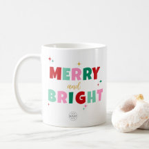 Företagets Logotyp Merry & Bright Colorful Typogra