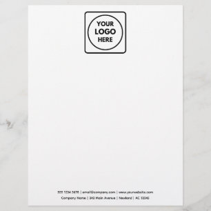 Företagets logotyp   Modern minimalistisk ren desi Brevhuvud