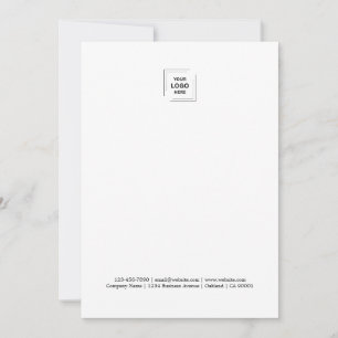 Företagets logotyp   Modern minimalistisk ren enke Anteckningskort