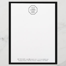 Företagets Logotyp | Modern minimalistisk sentré Brevhuvud