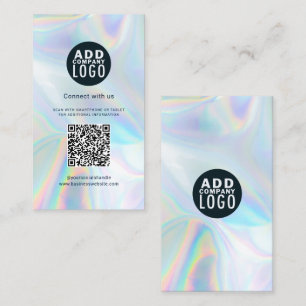Företagets Logotyp och QR-kod, DIY Coworking HoloG Visitkort