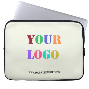 Företagets Logotyp och textföretag Laptop sleeve