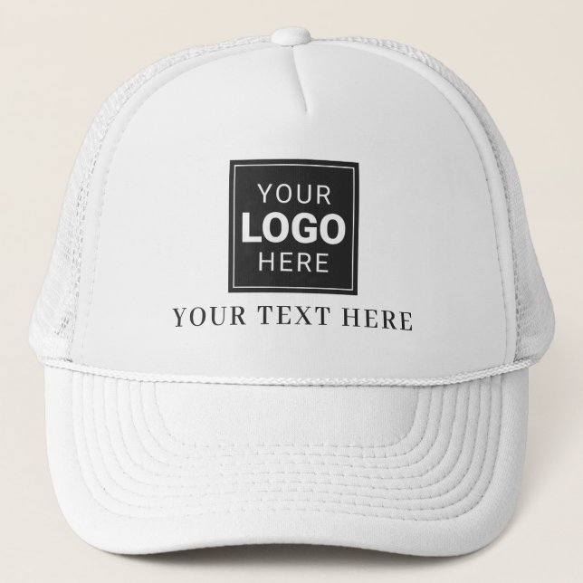 Företagets logotyp plus text keps (Framsida)