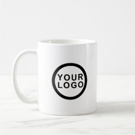 Företagets logotyp professionell varumärkesvit kaffemugg