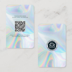 Företagets logotyp QR-kod DIY Holografisk Anpassad Visitkort